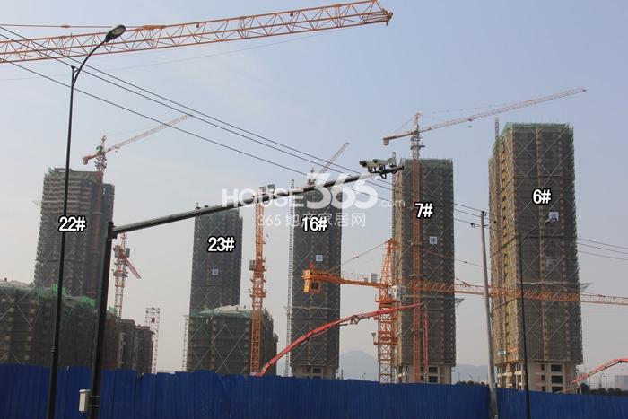 万泰城章项目6、7、16、22、23号楼施工进程图（2015.2）