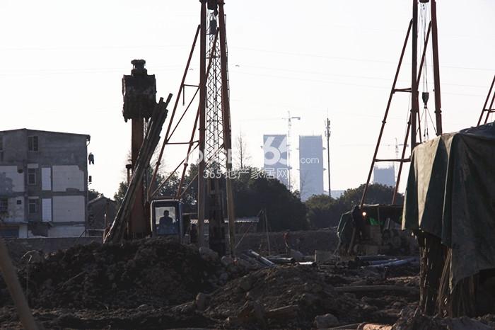 2015年2月份雍景湾项目工地施工现场