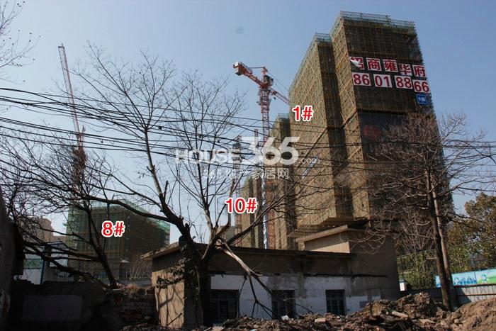 招商雍华府1、8、10号楼施工进度 2015年2月摄 