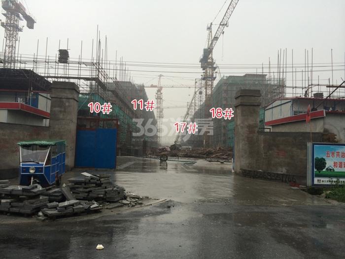 朗诗花漫里10、11、17、18号楼施工进程图（2015.6）