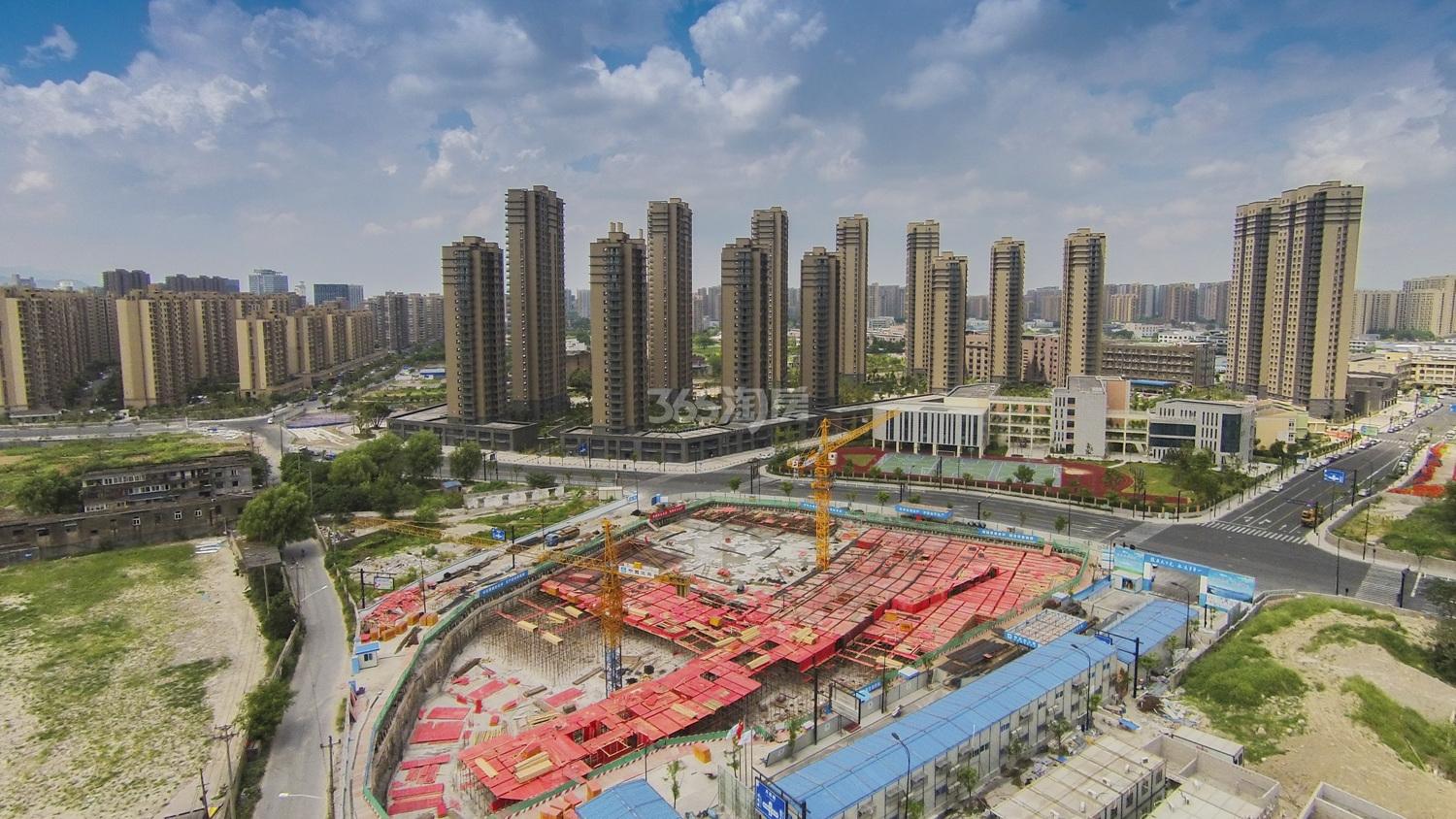 2015年9月初大悦城中粮天悦项目航拍实景--工地施工现场