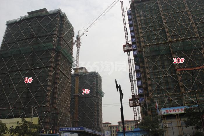 绿城蓝庭项目7、8、10号楼施工进程图（2015.10）