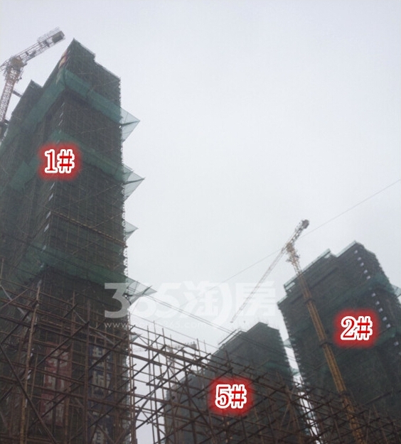 彩虹城在建楼栋实景图（12.01）