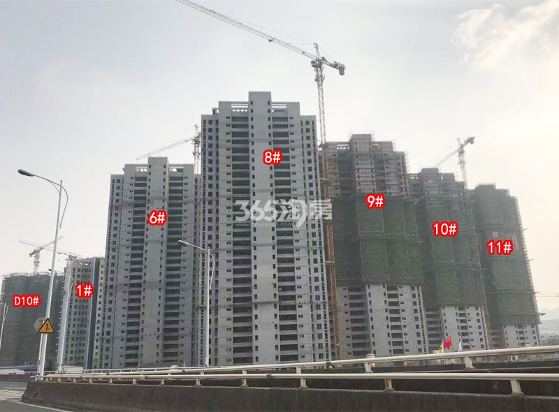 华侨城运河湾高层工程实景图（2020.10.31 摄）