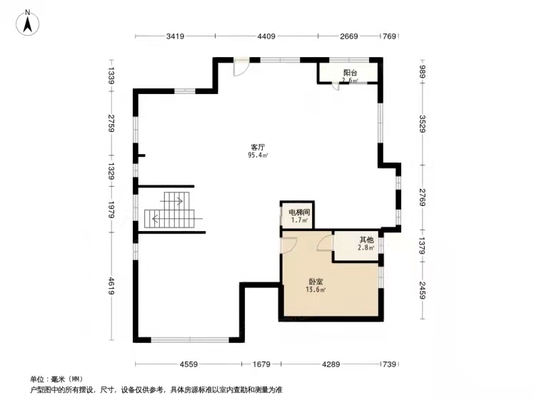 润泽御府C01四室户型图
