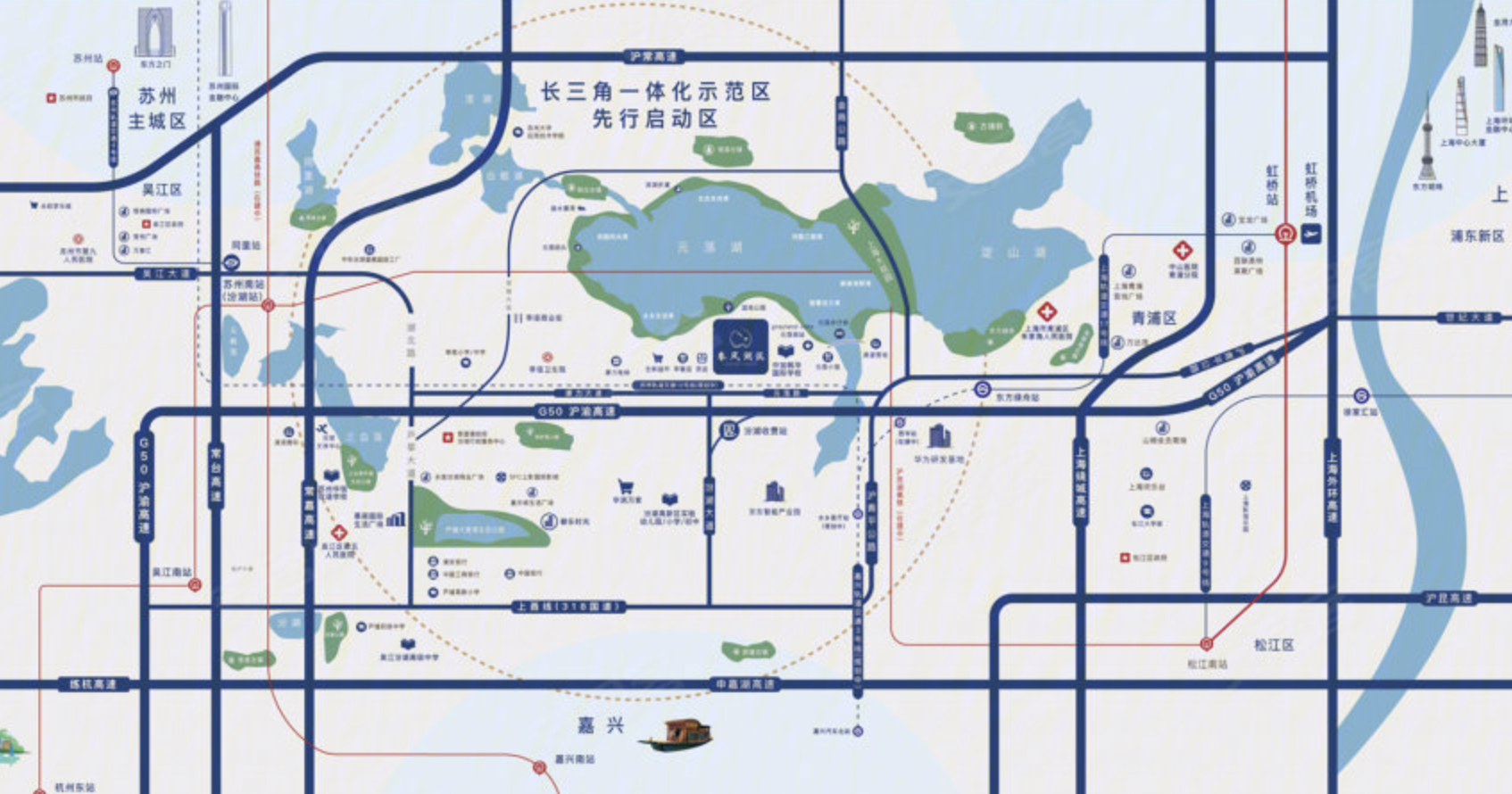 春风湖滨交通图